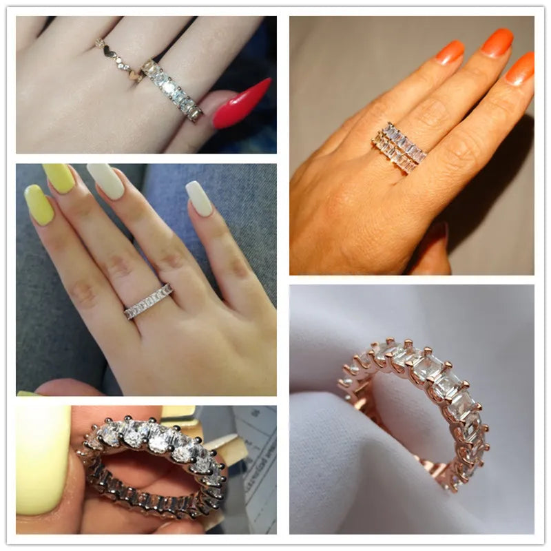 Pave Square Ring