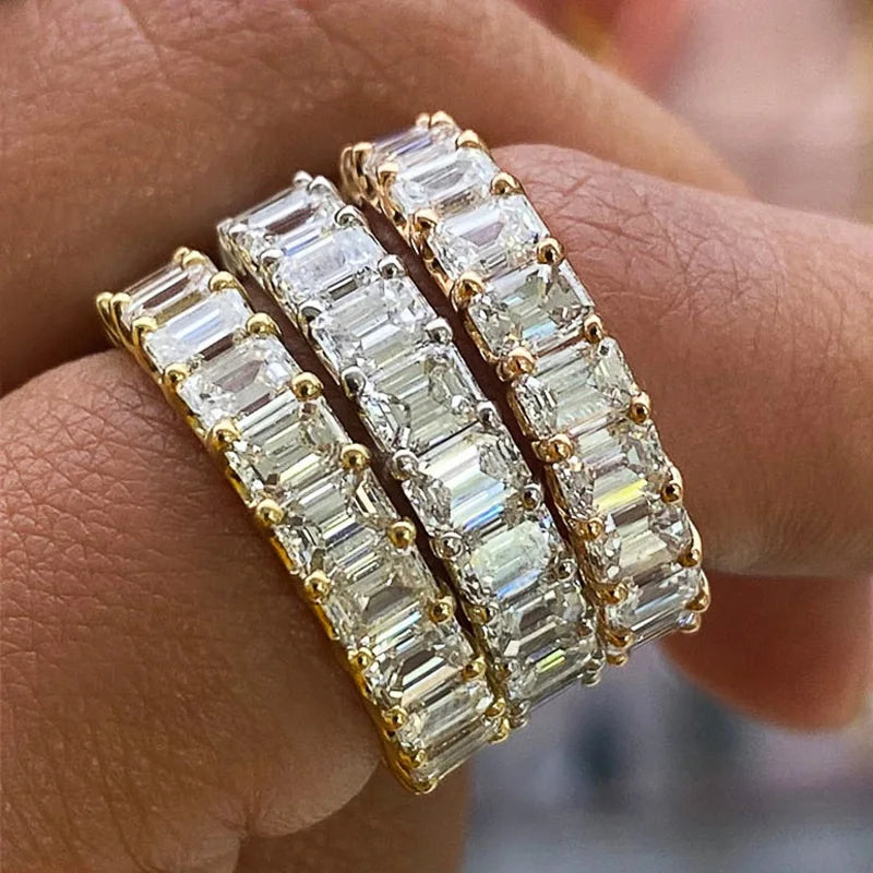 Pave Square Ring