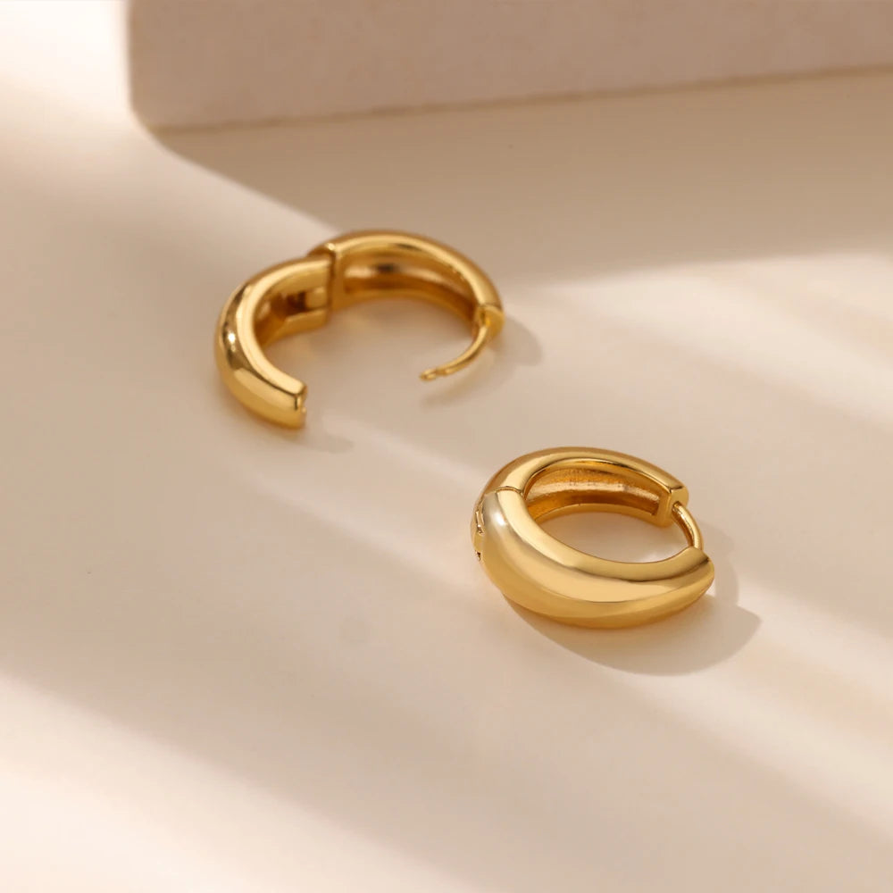 Chunky Gold Hoops