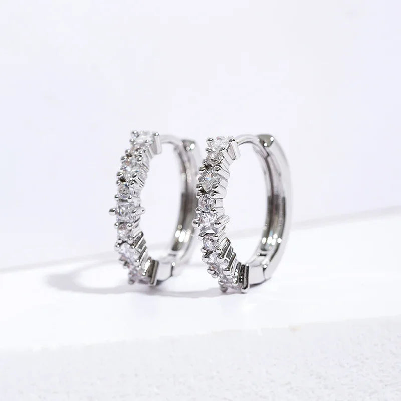 Colour Zircon Hoops