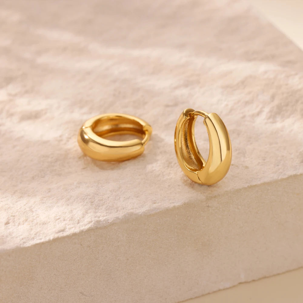 Chunky Gold Hoops