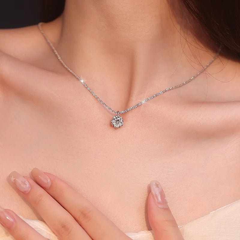 Solitaire Drop Necklace