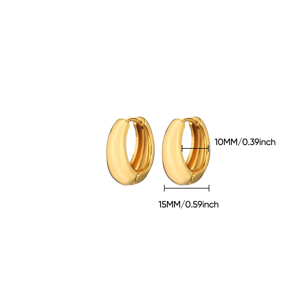 Chunky Gold Hoops