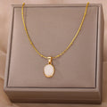 Opal Oval Pendant