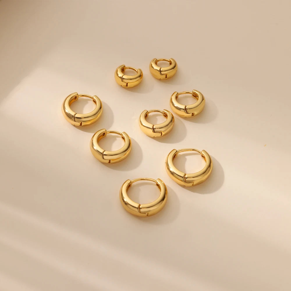 Chunky Gold Hoops