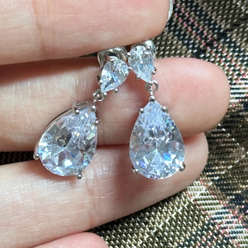 Teardrop Crystal Drops