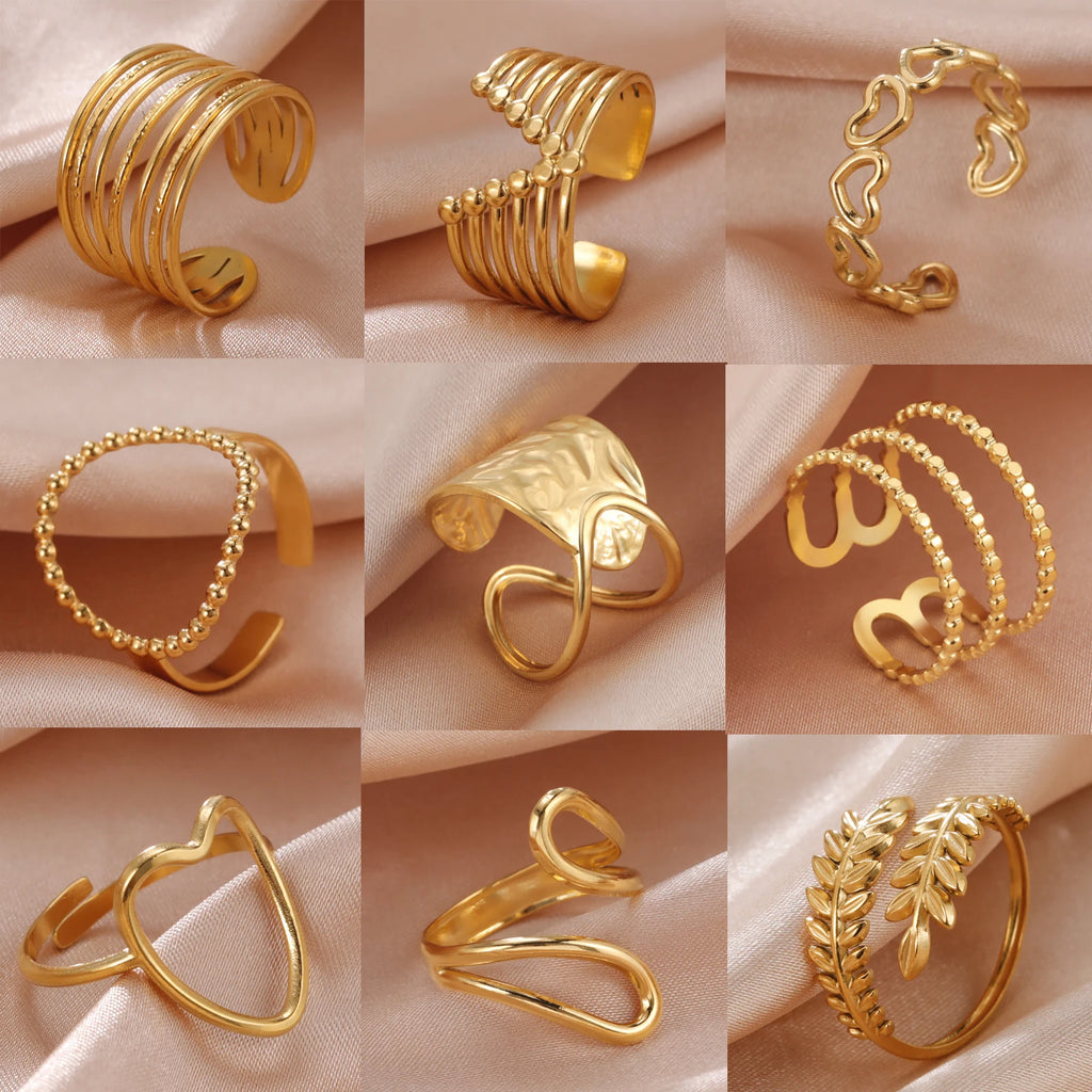 Geometric Heart Ring