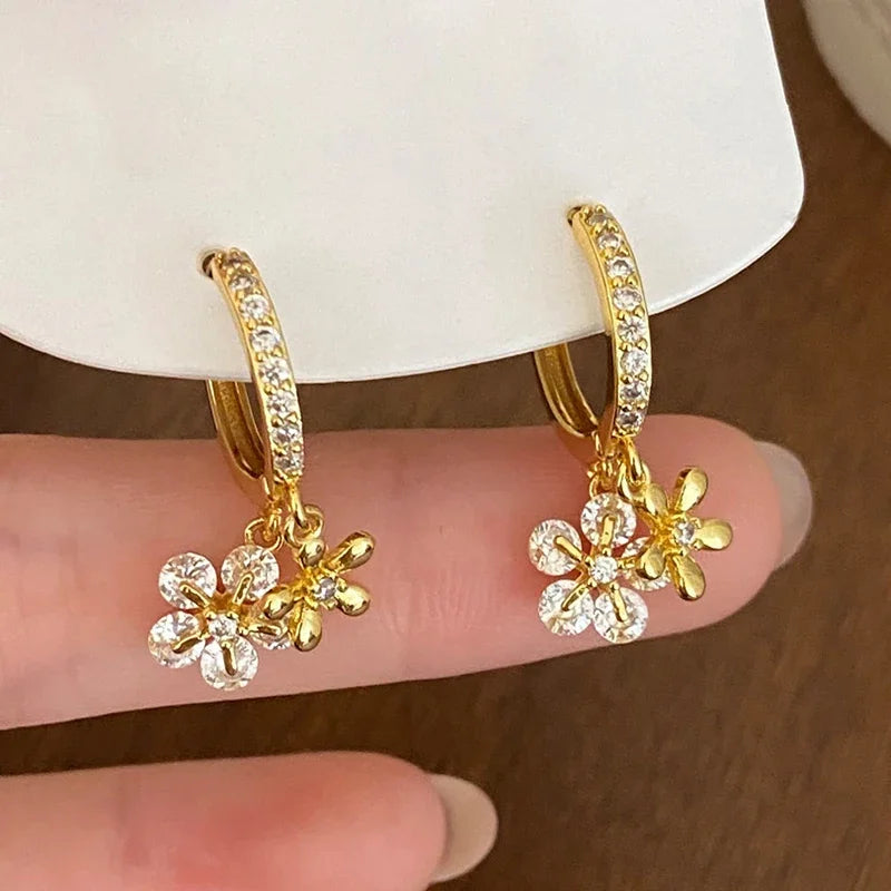 Wildflower Hoop Earrings