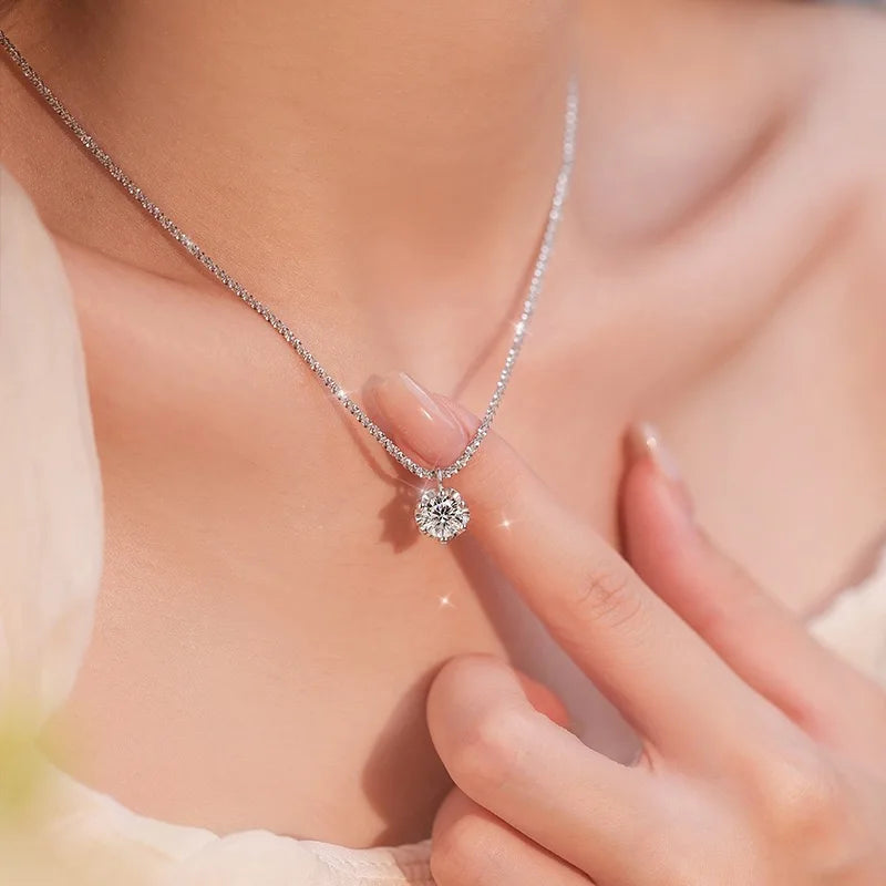 Solitaire Drop Necklace