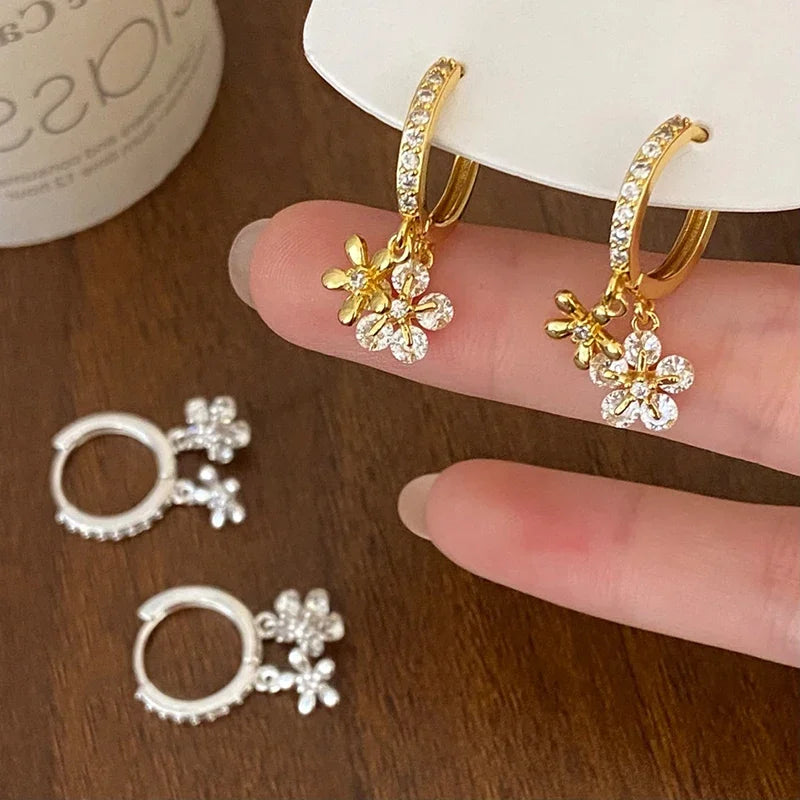 Wildflower Hoop Earrings