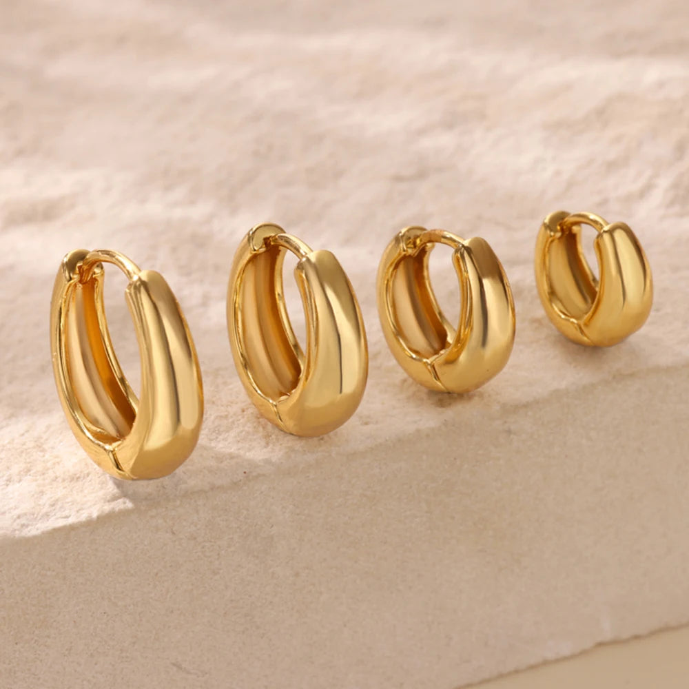 Chunky Gold Hoops