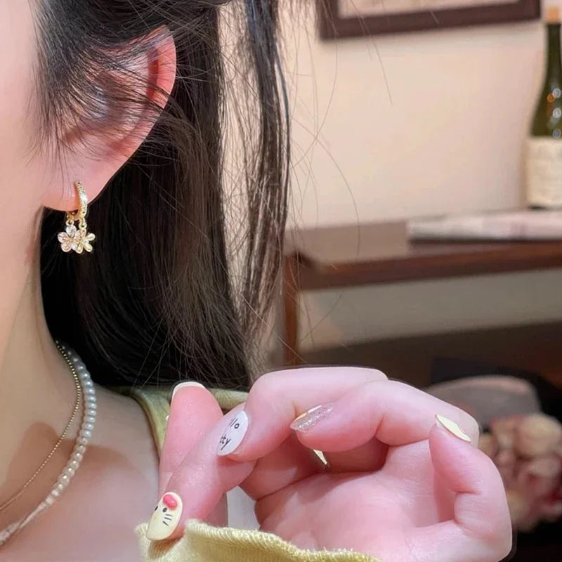 Wildflower Hoop Earrings