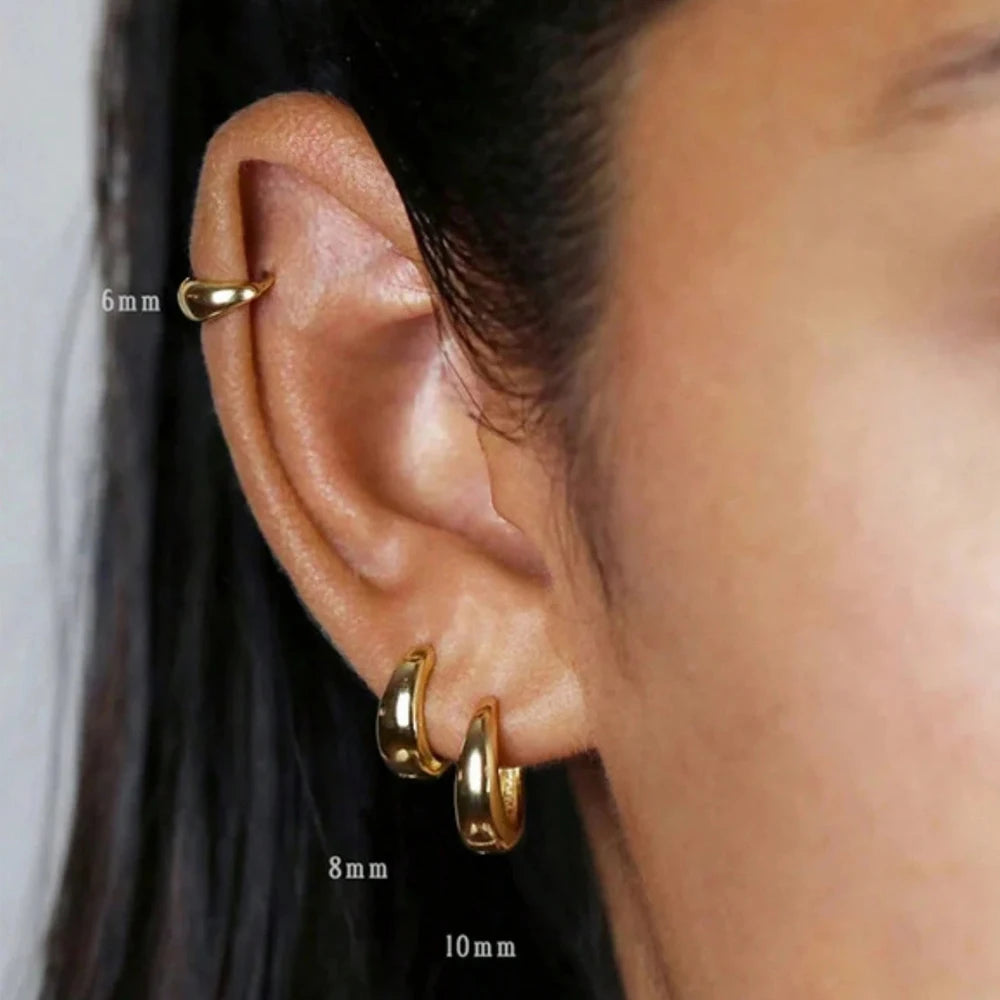 Chunky Gold Hoops