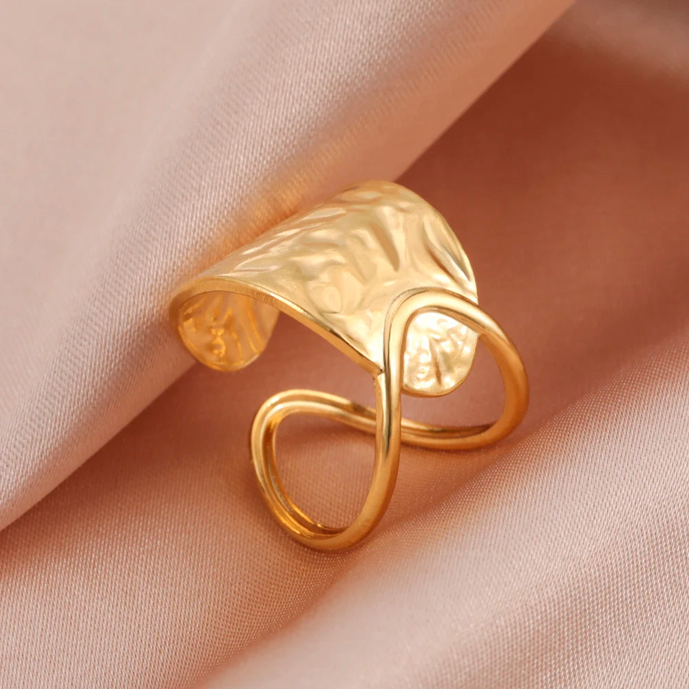Geometric Heart Ring