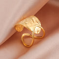 Geometric Heart Ring