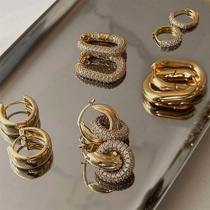 Zircon Huggie Hoops