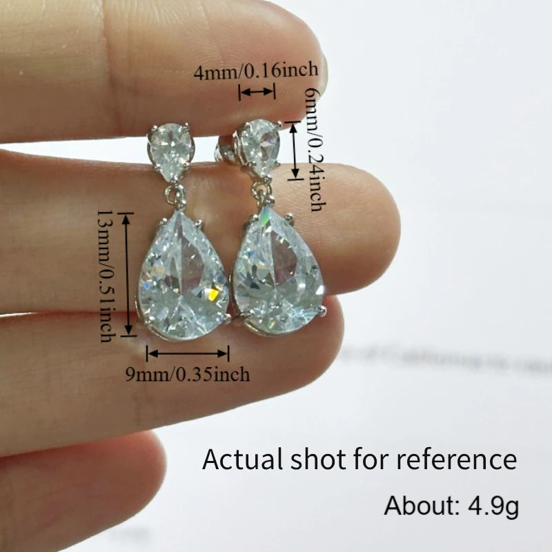 Teardrop Crystal Drops