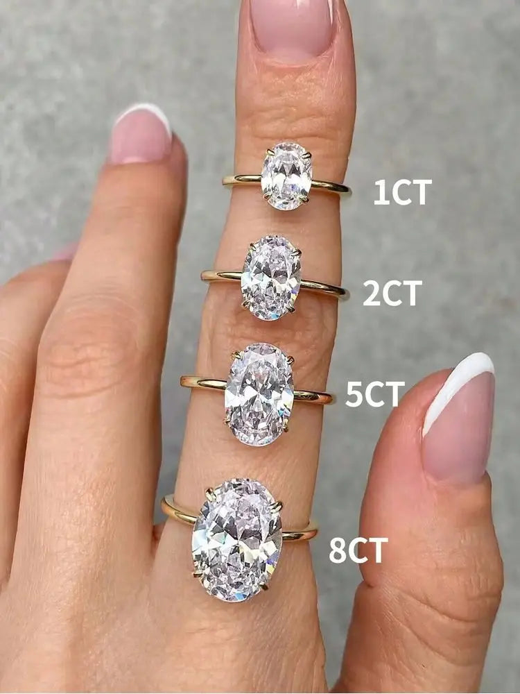 Oval Solitaire Ring