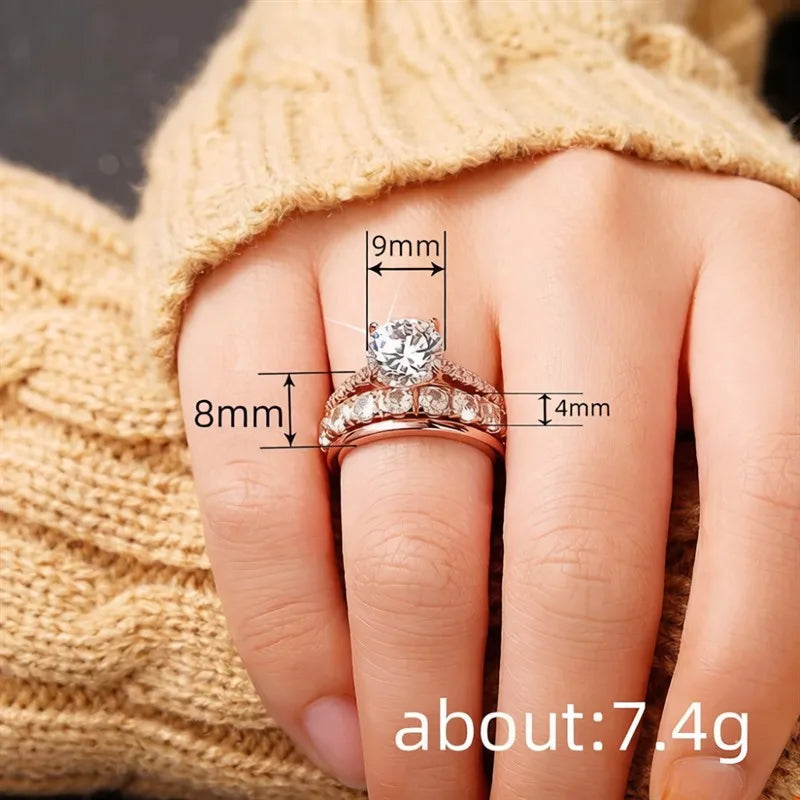 Zirconia Ring Trio