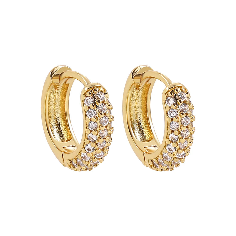 Zircon Huggie Hoops