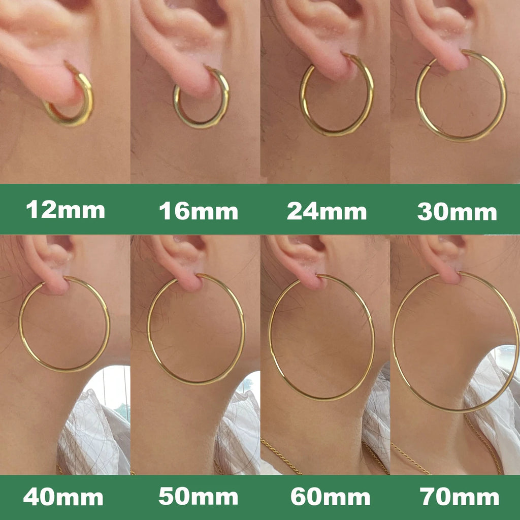 Circle Hoop Earrings