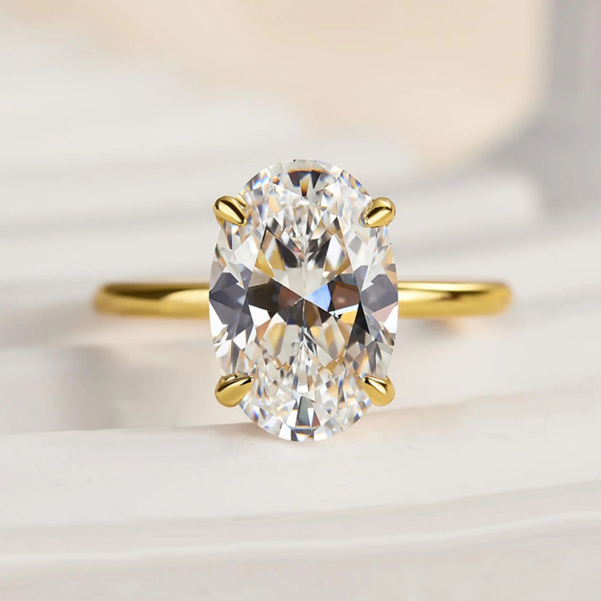 Oval Solitaire Ring