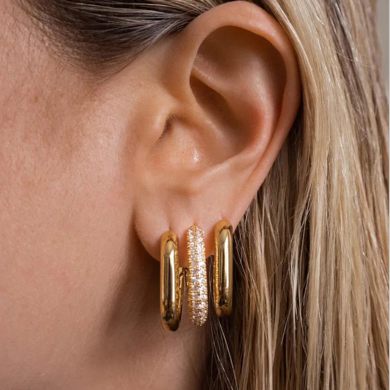 Zircon Huggie Hoops