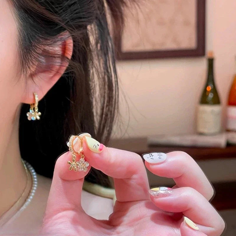 Wildflower Hoop Earrings